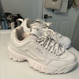 White Fila Chunky Sneakers